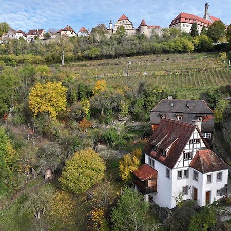 Ferienhaus Kobolzeller Schloesschen A.D.Weinsteige 로텐부르크 옵 데어타우버 외부 사진